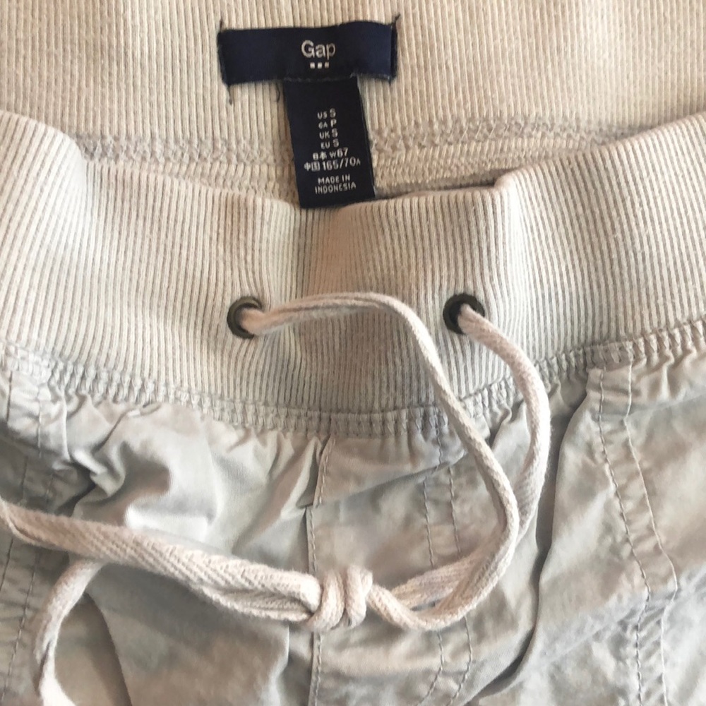 Gap Cropped Pants Drawstring Size Small Capris - image 3